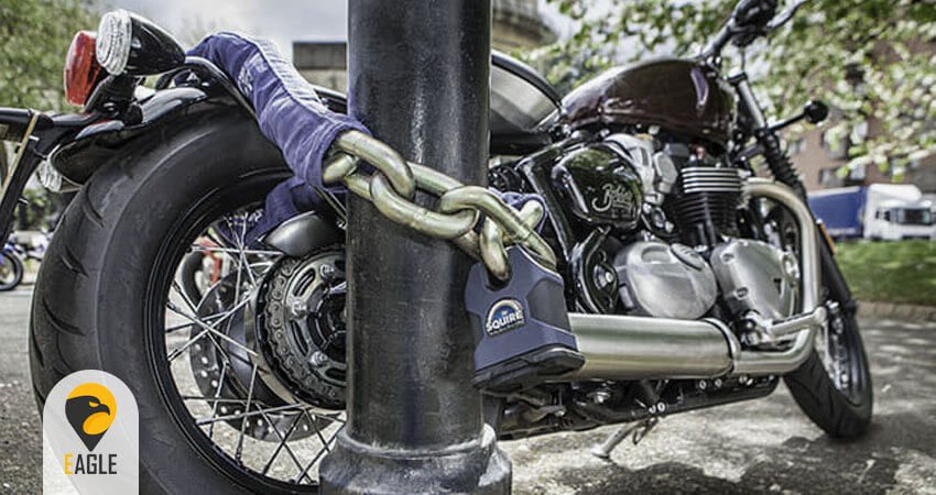 قفل و زنجیر موتورسیکلت